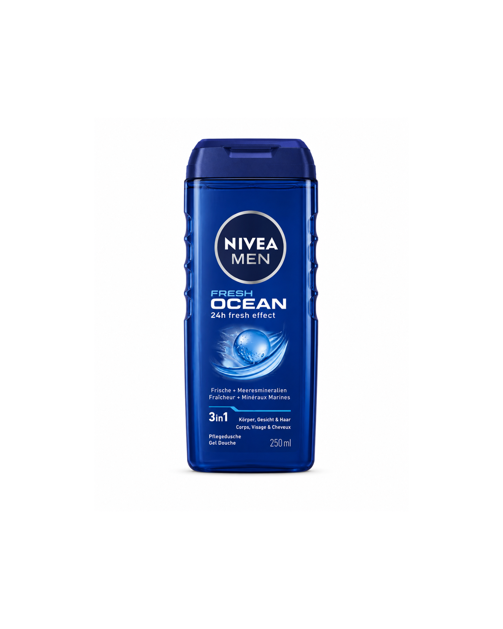 شامپو بدن مردانه نیوا Nivea Men Fresh Ocean سه کاره 250 میل (برند آلمان)