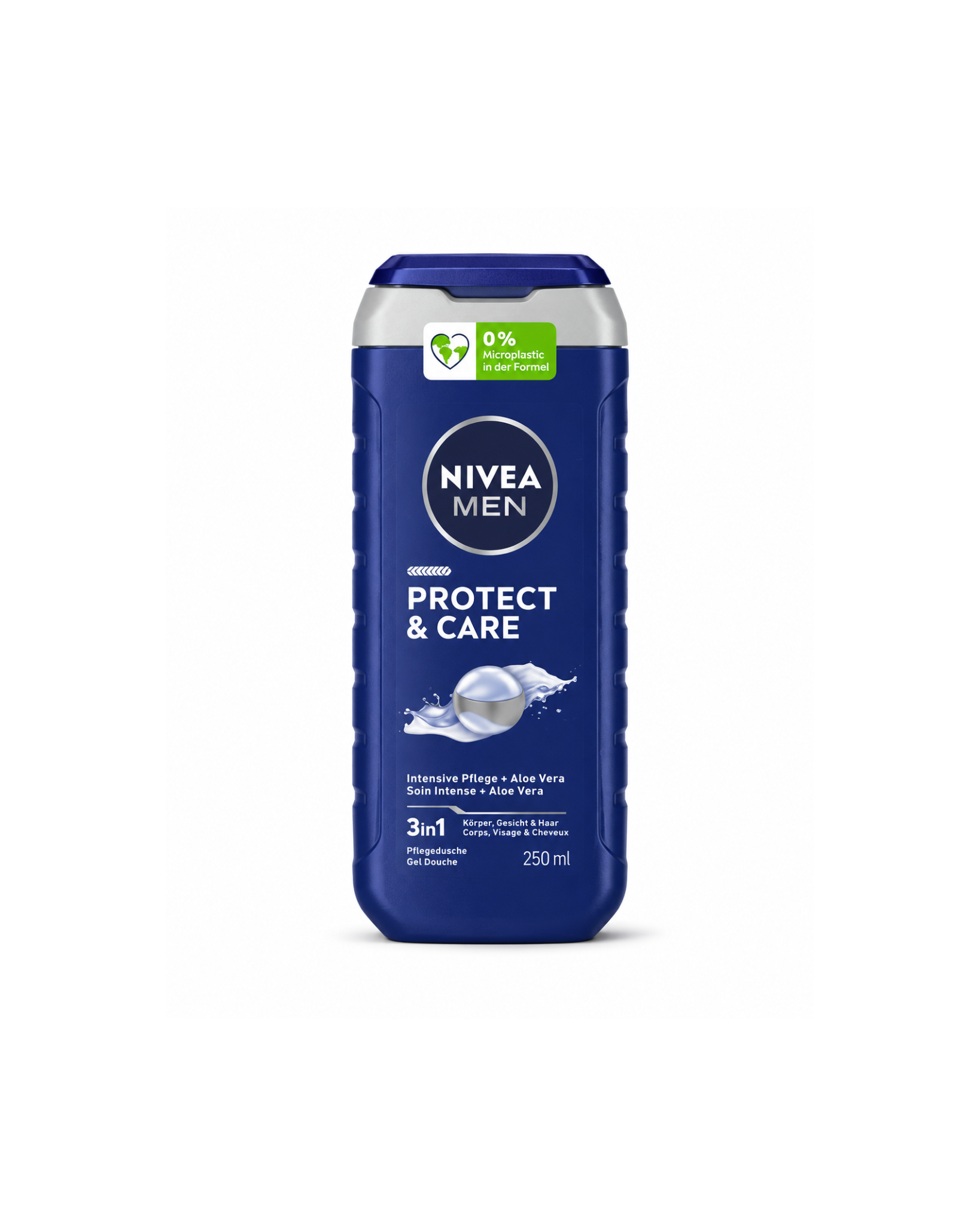 شامپو بدن مردانه نیوا Nivea Men Protect & Care سه کاره آلوئهورا 250 میل (برند آلمان)